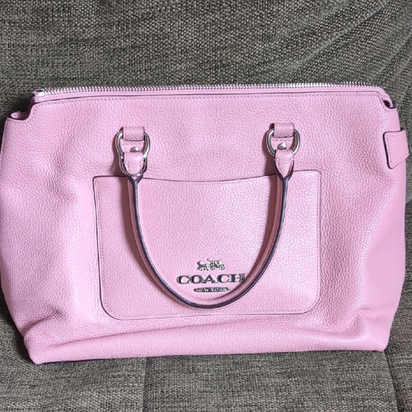 Coach Handbags - Coach Light Pink Leather Tote